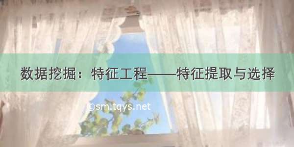 数据挖掘：特征工程——特征提取与选择