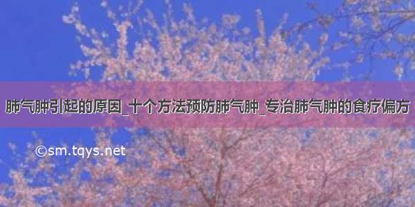 肺气肿引起的原因_十个方法预防肺气肿_专治肺气肿的食疗偏方