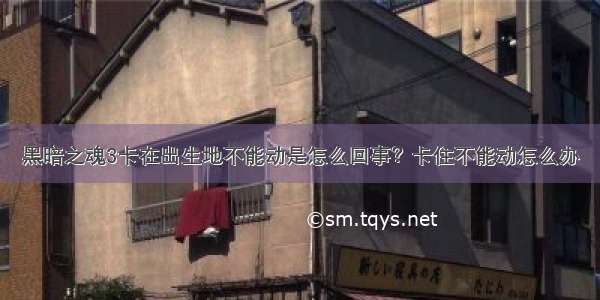 黑暗之魂3卡在出生地不能动是怎么回事？卡住不能动怎么办