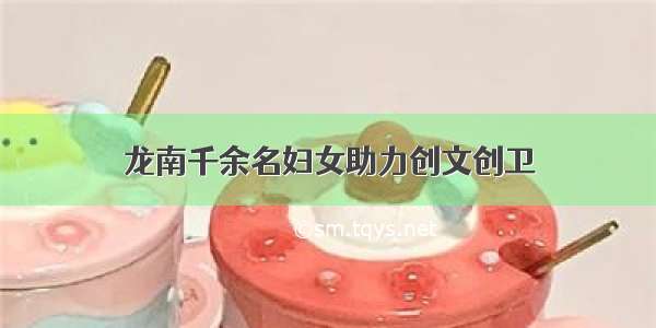 龙南千余名妇女助力创文创卫