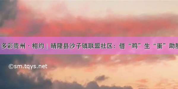 「多彩贵州·相约」晴隆县沙子镇联盟社区：借“鸡”生“蛋”助脱贫