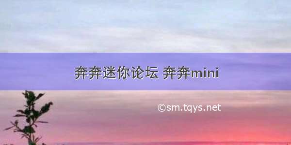 奔奔迷你论坛 奔奔mini