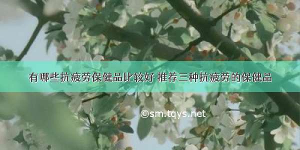 有哪些抗疲劳保健品比较好 推荐三种抗疲劳的保健品