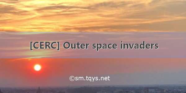[CERC] Outer space invaders