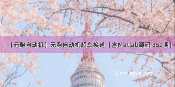 【元胞自动机】元胞自动机超车换道【含Matlab源码 359期】