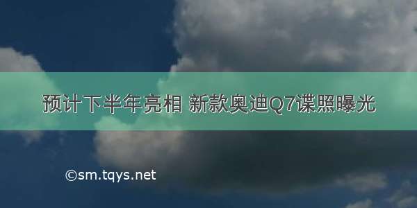 预计下半年亮相 新款奥迪Q7谍照曝光