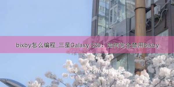bixby怎么编程_三星Galaxy S20：如何完全禁用Bixby