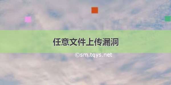 任意文件上传漏洞