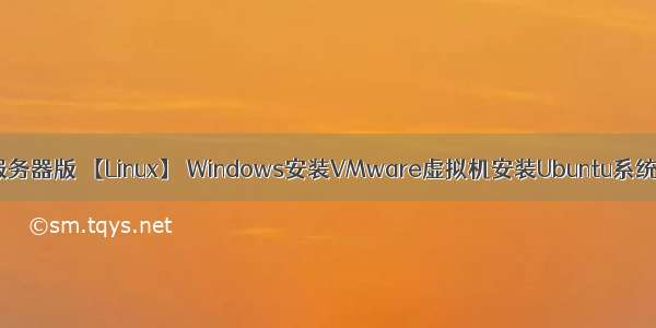 虚拟机安装ubuntu20服务器版 【Linux】 Windows安装VMware虚拟机安装Ubuntu系统20.04LTS图文教程...