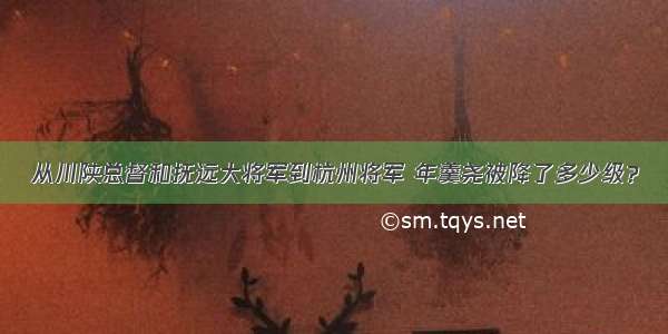 从川陕总督和抚远大将军到杭州将军 年羹尧被降了多少级？