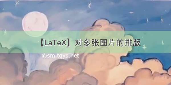 【LaTeX】对多张图片的排版