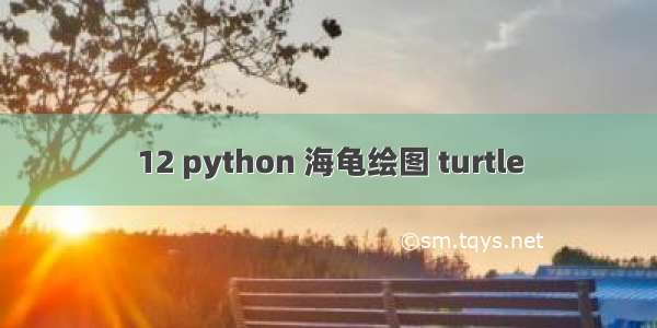 12 python 海龟绘图 turtle