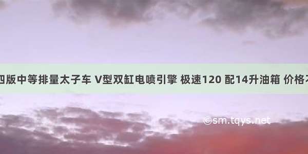 国四版中等排量太子车 V型双缸电喷引擎 极速120 配14升油箱 价格不变