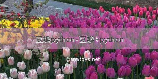 豆瓣python-豆瓣+python