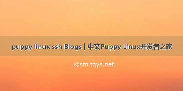 puppy linux ssh Blogs | 中文Puppy Linux开发者之家