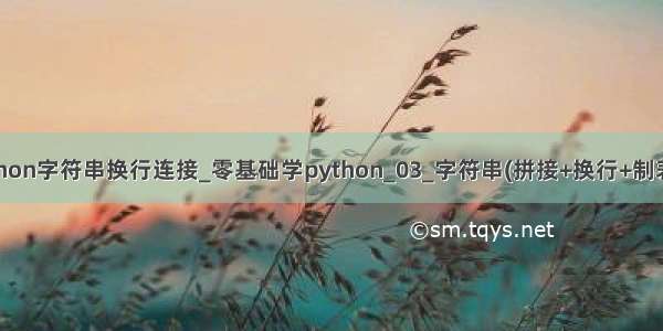 python字符串换行连接_零基础学python_03_字符串(拼接+换行+制表符)