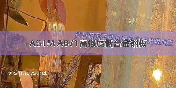 ASTM A871高强度低合金钢板