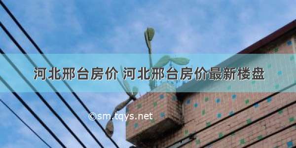 河北邢台房价 河北邢台房价最新楼盘