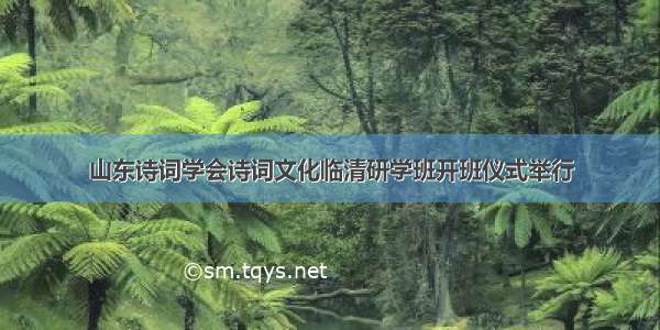 山东诗词学会诗词文化临清研学班开班仪式举行