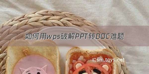 如何用wps破解PPT转DOC难题