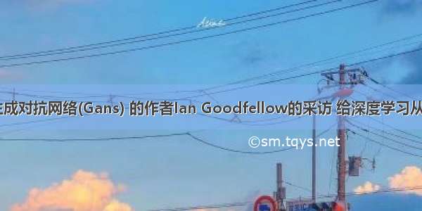 价值连城 生成对抗网络(Gans) 的作者Ian Goodfellow的采访 给深度学习从业者的建议