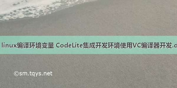 vc linux编译环境变量 CodeLite集成开发环境使用VC编译器开发.doc