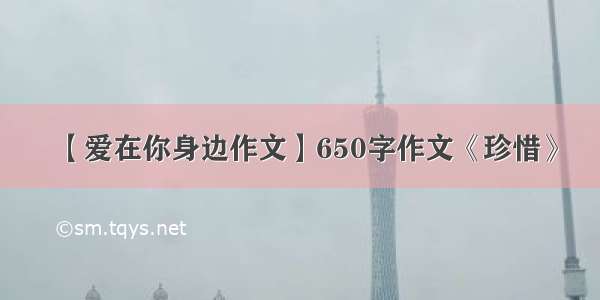 【爱在你身边作文】650字作文《珍惜》