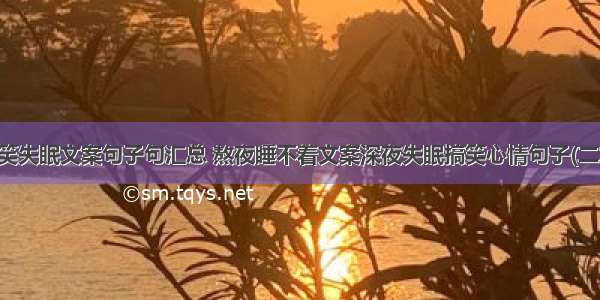 搞笑失眠文案句子句汇总 熬夜睡不着文案深夜失眠搞笑心情句子(二篇)