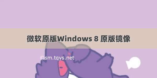 微软原版Windows 8 原版镜像