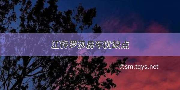 江铃罗莎房车优缺点