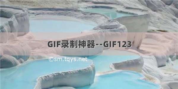 GIF录制神器--GIF123