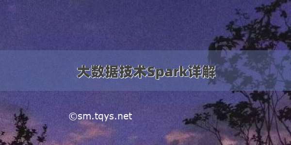 大数据技术Spark详解