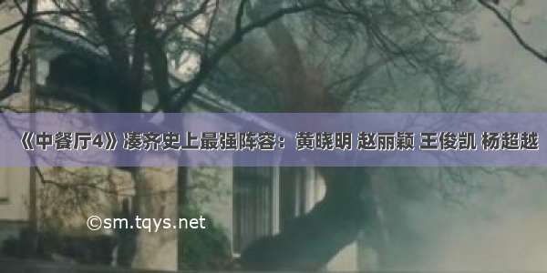 《中餐厅4》凑齐史上最强阵容：黄晓明 赵丽颖 王俊凯 杨超越