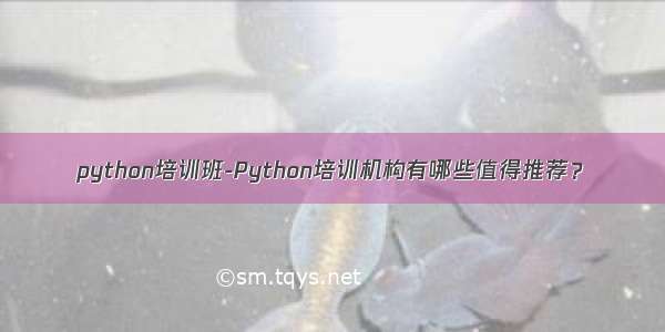python培训班-Python培训机构有哪些值得推荐？