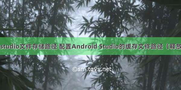 android studio文件存储路径 配置Android Studio的缓存文件路径（释放你的C盘）