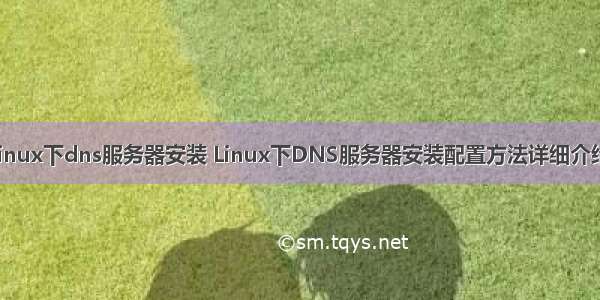 linux下dns服务器安装 Linux下DNS服务器安装配置方法详细介绍