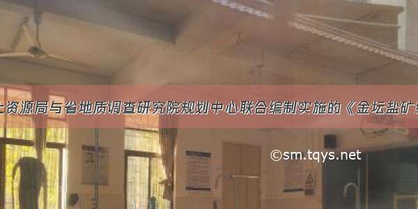 由金坛市国土资源局与省地质调查研究院规划中心联合编制实施的《金坛盐矿绿色矿山创建