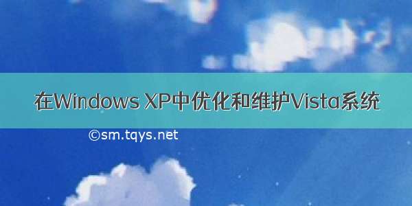 在Windows XP中优化和维护Vista系统