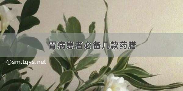 胃病患者必备几款药膳