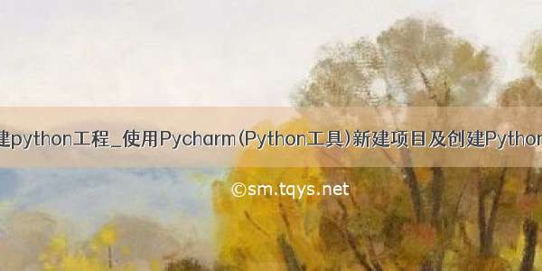 pycharm创建python工程_使用Pycharm(Python工具)新建项目及创建Python文件的教程