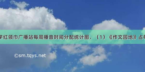 如图：某小学红领巾广播站每周播音时间分配统计图．（1）《作文园地》占每周播音总时