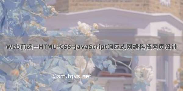 Web前端--HTML+CSS+JavaScript响应式网络科技网页设计