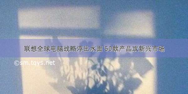 联想全球电脑战略浮出水面 50款产品攻新兴市场