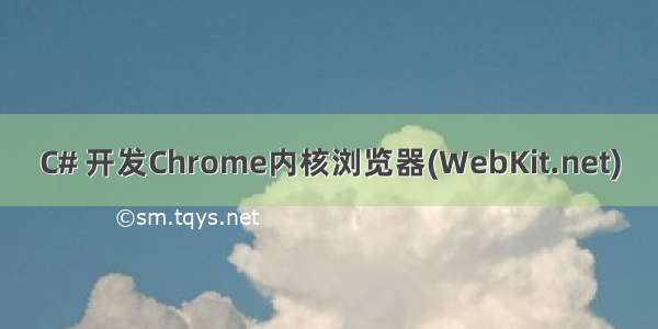 C# 开发Chrome内核浏览器(WebKit.net)