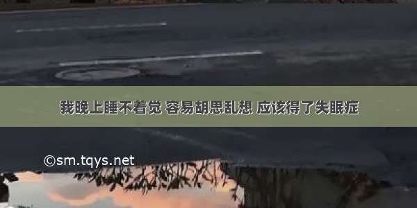 我晚上睡不着觉 容易胡思乱想 应该得了失眠症