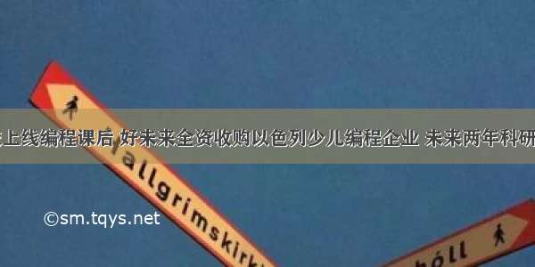 学而思网校上线编程课后 好未来全资收购以色列少儿编程企业 未来两年科研方面再投数