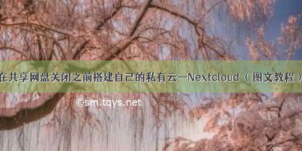 在共享网盘关闭之前搭建自己的私有云—Nextcloud （图文教程）