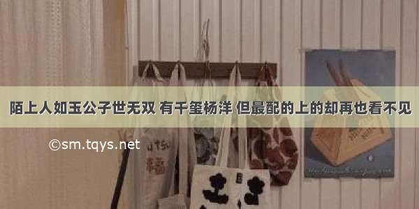 陌上人如玉公子世无双 有千玺杨洋 但最配的上的却再也看不见