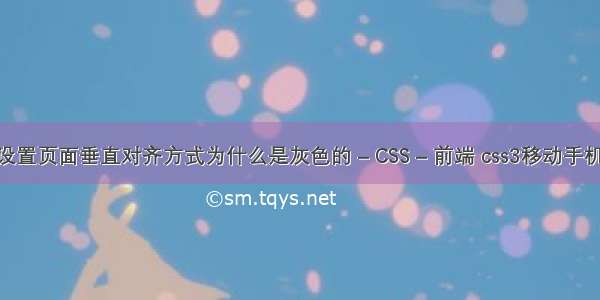 wps怎么设置页面垂直对齐方式为什么是灰色的 – CSS – 前端 css3移动手机隐藏菜单