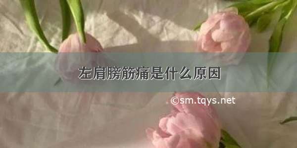 左肩膀筋痛是什么原因